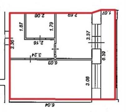 1-к квартира, 3/5 эт., 38м²